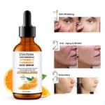 Pleťové sérum proti vráskam, vitamín C, kurkuma, kolagén, BIO, Envisha Sevich, 30 ml – Obrázok 4