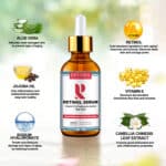 Sérum na tvár s kyselinou hyalurónovou, retinolové sérum 2,5 %, vitamín E, aloe vera, Envisha Sevich, 30 ml – Obrázok 8