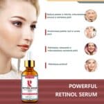Sérum na tvár s kyselinou hyalurónovou, retinolové sérum 2,5 %, vitamín E, aloe vera, Envisha Sevich, 30 ml – Obrázok 9