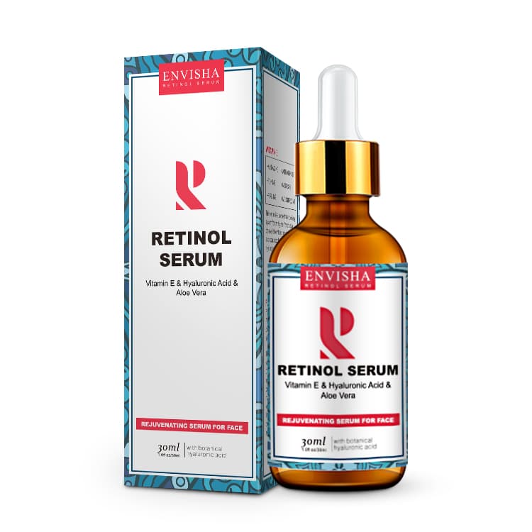 A Sérum na tvár s kyselinou hyalurónovou, retinolové sérum 2,5 %, vitamín E, aloe vera, Envisha Sevich, 30 ml – Obrázok 1