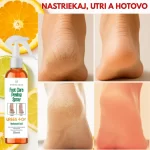 Exfoliačný sprej na nohy, peeling, extrakt z pomaranča, osviežujúci a hĺbková starostlivosť, Verilaria, 250 ml – Obrázok 2