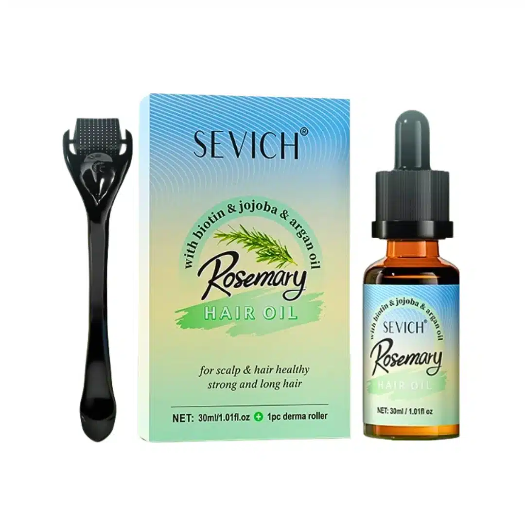 1-28.webp Balíček na rast fúzov a vlasov, biotín, rozmarín, argán, jojoba, olej a derma-roller, Sevich, 30ml – Obrázok 1