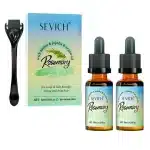 Balíček na rast fúzov a vlasov, biotín, rozmarín, argán, jojoba, olej a derma-roller, Sevich, 30ml – Obrázok 2