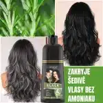 Čierny farbiaci šampón – rýchlo zakrýva šediny, bez amoniaku, s rozmarínom, edícia 2026, profesionálny, Sevich, 500 ml – Obrázok 2