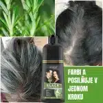 Čierny farbiaci šampón – rýchlo zakrýva šediny, bez amoniaku, s rozmarínom, edícia 2026, profesionálny, Sevich, 500 ml – Obrázok 4
